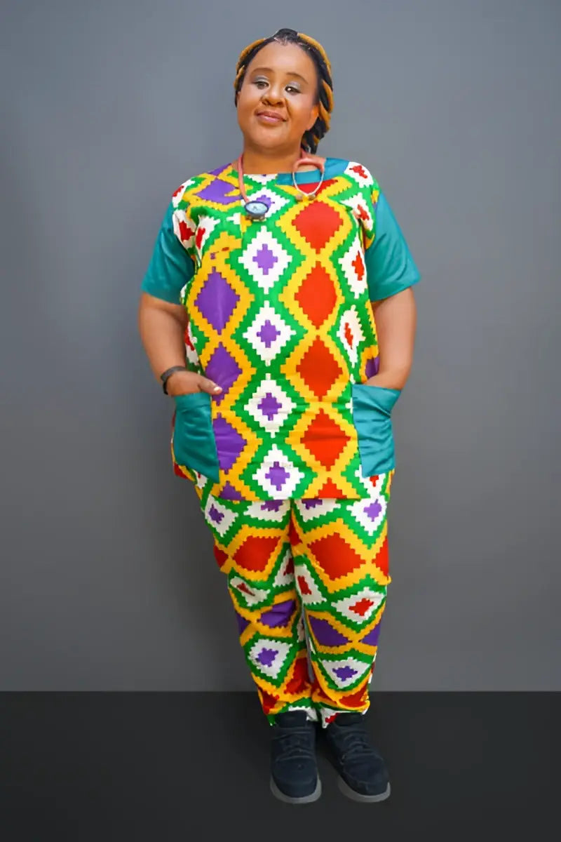 African Print Scrub - Scrubs