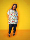 Cartoon print scrubs - Top and pants - Scrubs