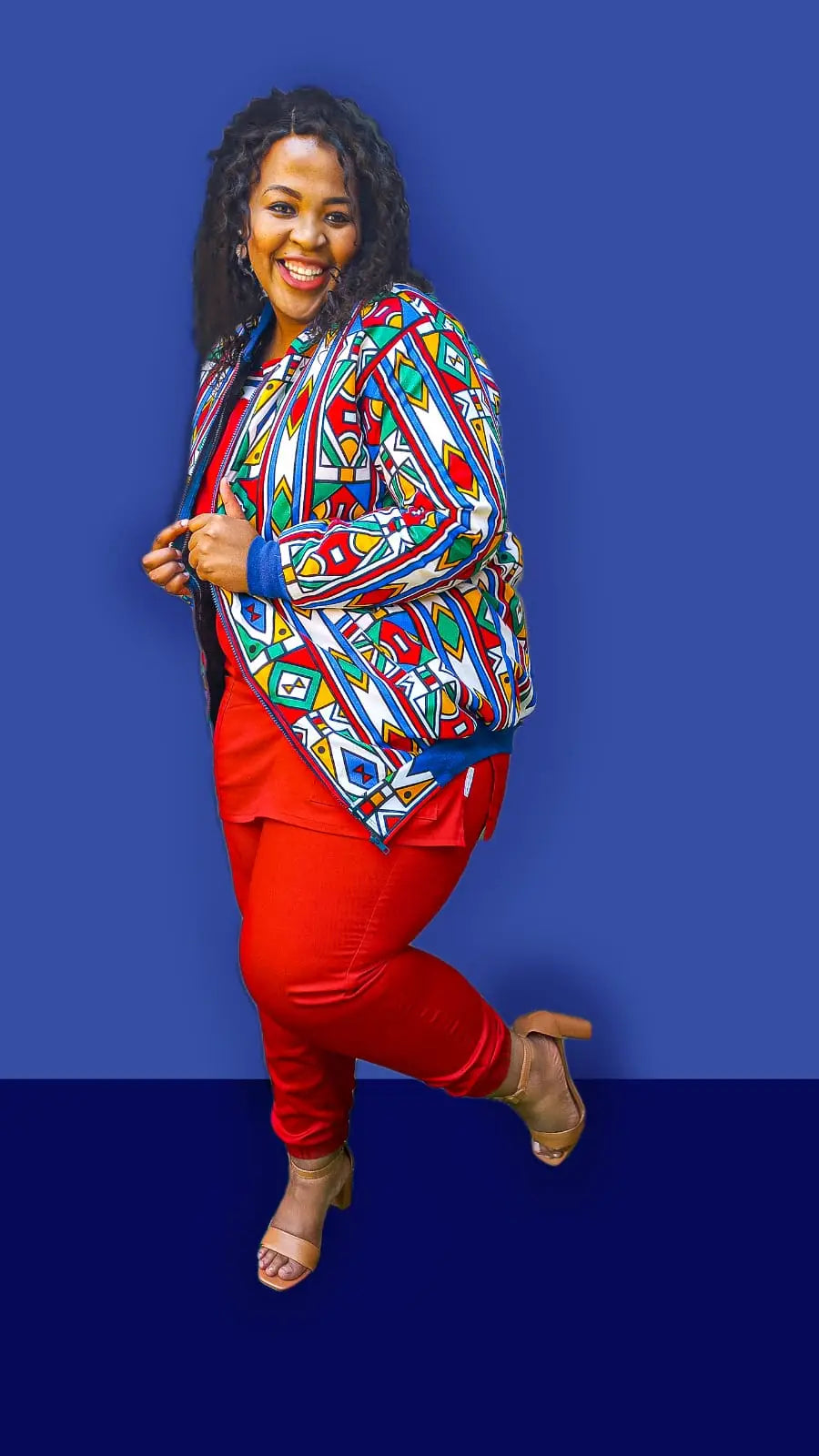 Ndebele print jacket - Jacket
