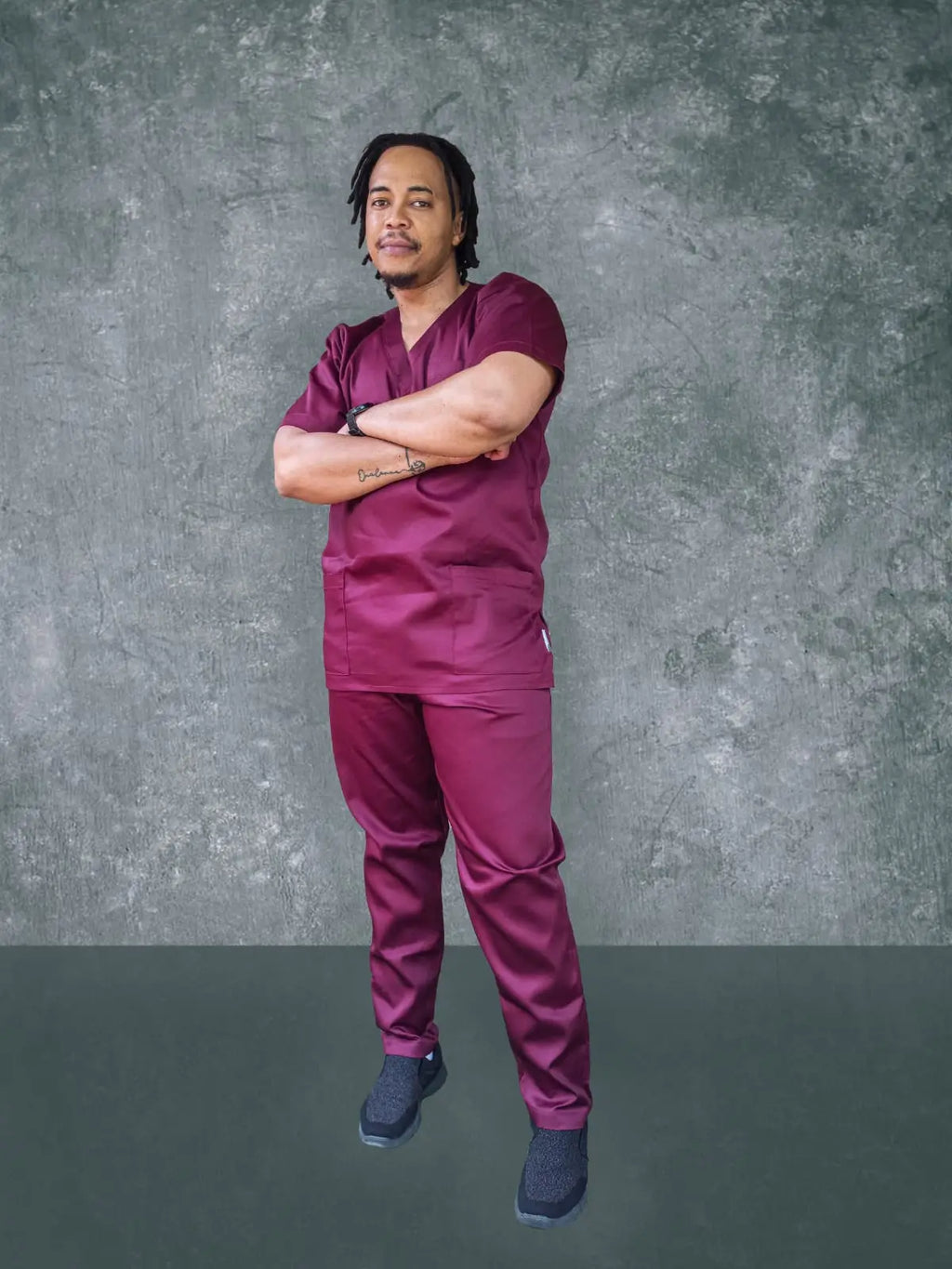 Plain Polycotton scrub -MALE CUT - TOP ONLY (Copy) - Top