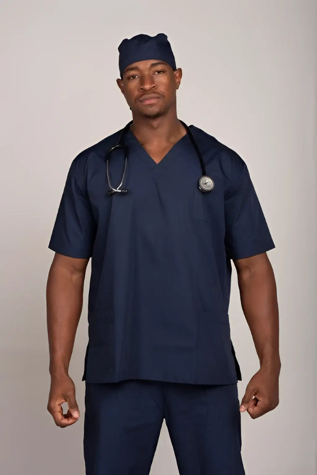 Plain Polycotton scrub -MALE CUT - TOP ONLY - Top