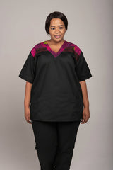 African Print -V neck - Zamani Range